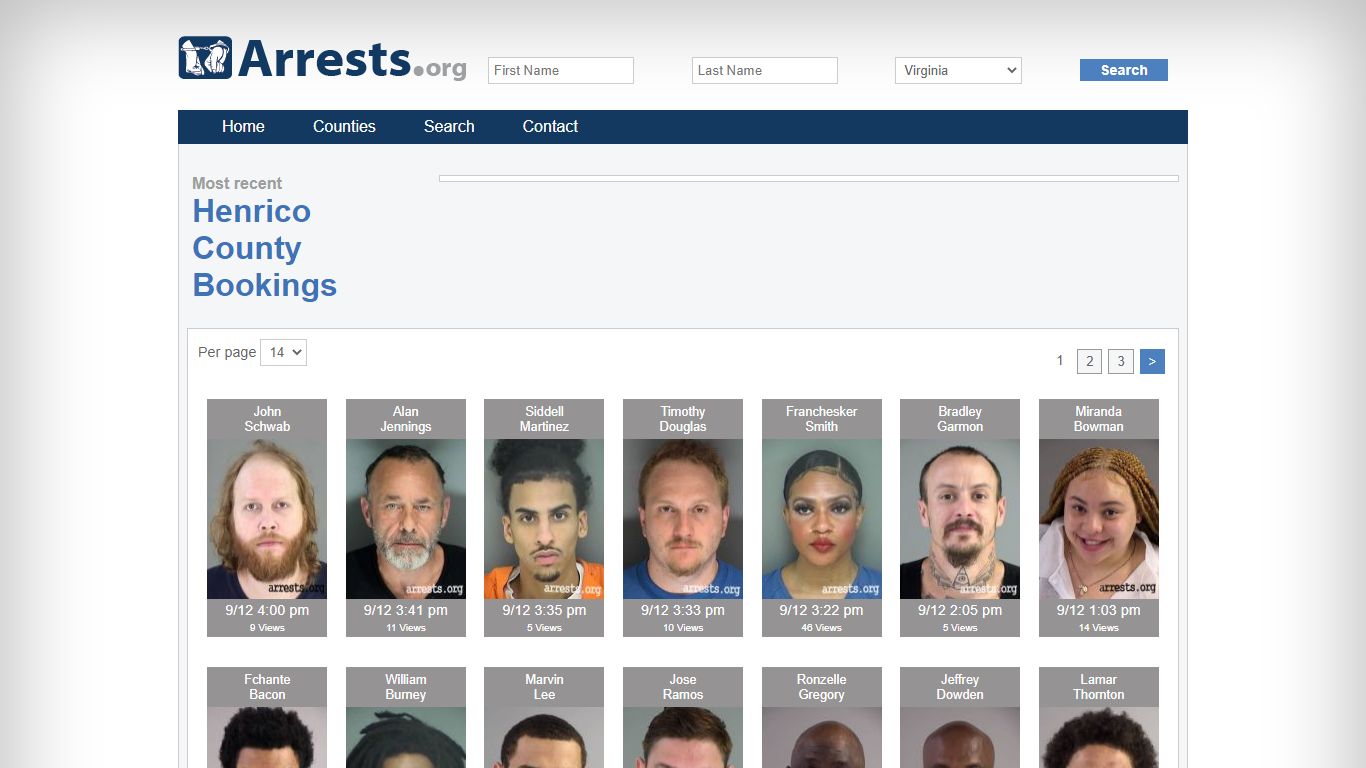 Henrico County Arrests and Inmate Search